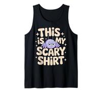 This is My Scary Shirt Halloween Spider Fun Saying Tank Top
