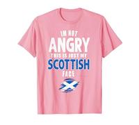 This is My Scottish Face Vintage Scotland UK Scottish Flag T-Shirt, Men, Pink, X-Large
