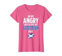 This is My Scottish Face Vintage Scotland UK Scottish Flag T-Shirt, Women, Pink Heather, Medium
