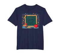 This is My Second Grade Era School Supplies Chalkboard T-Shirt, Men's Big and Tall, Navy, 2X Tall