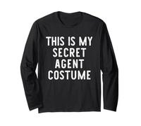 This is My Secret Agent Costume Halloween Simple Kids Adult Long Sleeve T-Shirt