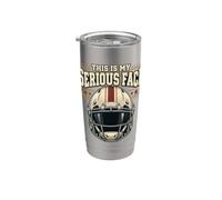 This is My Serious Face American Football Helmet Stainless Steel Insulated Tumbler