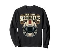 This Is My Serious Face American Football Helmet Sweatshirt