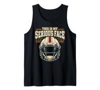 This is My Serious Face American Football Helmet Tank Top