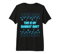 This is My Shabbat Shirt, Jewish Star Magen David Blue Style Premium T-Shirt