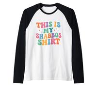 This is My Shabbos Shirt Shabbat Shalom Jewish Challah Raglan Baseball Tee