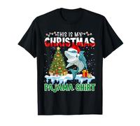 This is My Shark Christmas Shirt Pajama Men Women Girls T-Shirt