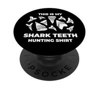 This Is My Shark Teeth Hunting Fossil Hunter Collector PopSockets Adhesive PopGrip