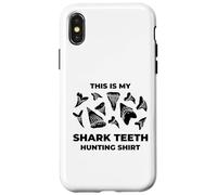 This Is My Shark Teeth Hunting Shirt Fossil Treasure Hunter Case for iPhone X/XS