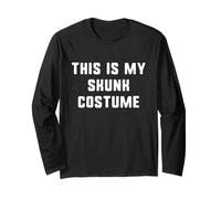 This is My Skunk Costume Halloween Funny Easy Kids Adult Long Sleeve T-Shirt