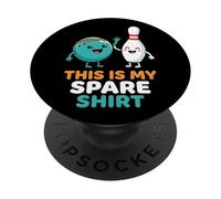 This Is My Spare Funny Bowling Ball Pin Graphic PopSockets Adhesive PopGrip