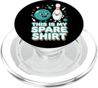 This Is My Spare Funny Bowling Ball Pin Graphic PopSockets PopGrip for MagSafe