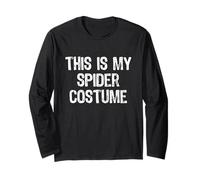 This is My Spider Costume Halloween Simple Funny Long Sleeve T-Shirt