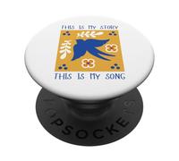 This Is My Story This Is My Song Blessed Assurance Hymn Bird PopSockets Adhesive PopGrip