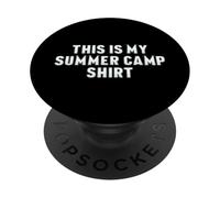 This Is My Summer Camp Shirt School Summer Camp Counselor PopSockets Adhesive PopGrip