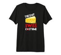 This is My Swiss Costume Swiss Cheese Red Cross Graphic Tee Premium T-Shirt
