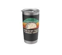 This is My Taco Tuesday Funny Retro Taco Lover Stainless Steel Insulated Tumbler