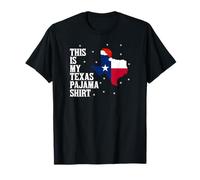 This is My Texas Pajama-Texas State Map Santa Hat T-Shirt