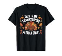 This is My Thanksgiving Pajama Shirt Funny Kids Men Women T-Shirt