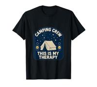 This is My Therapy Camping Crew Galaxy Tent Scene T-Shirt
