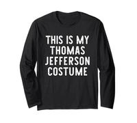 This is My Thomas Jefferson Costume Halloween Simple Kids Long Sleeve T-Shirt