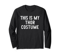 This is My Thor Costume Halloween Funny Simple Kids Adult Long Sleeve T-Shirt