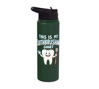 This is My Toothbrushing Shirt Stainless Steel Insulated Water Bottle