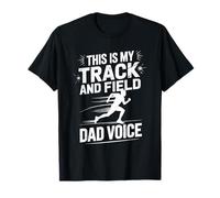 This is My Track and Field Dad Voice, Runner Athlete Daddy T-Shirt