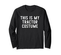 This is My Tractor Costume Halloween Funny Easy Kids Adult Long Sleeve T-Shirt