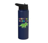 This is My Tricera Top Dino Funny Dinosaur Triceratops Stainless Steel Insulated Water Bottle