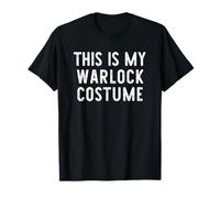 This is My Warlock Costume Halloween Funny Easy Kids Adult T-Shirt