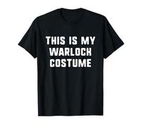This is My Warlock Costume Halloween Funny Easy Kids Adult T-Shirt
