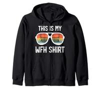 This Is My WFH, Funny Remote Office, Cute Work From Home Zip Hoodie