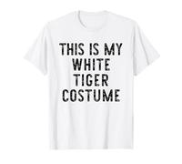 This is My White Tiger Costume Halloween Simple Kids Adult T-Shirt
