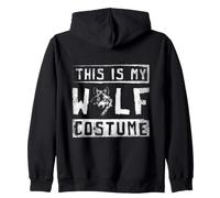 This Is My Wolf Costume Lover Forest Wildlife Nature Zip Hoodie