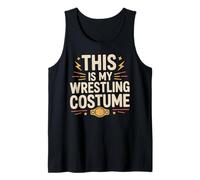 This is My Wrestling Costume Halloween Wrestling Fan Tank Top