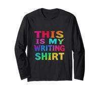 This is My Writing Shirt Typographic Long Sleeve T-Shirt