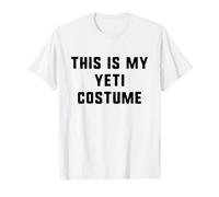 This is My Yeti Costume Halloween Funny Easy Kids Adult T-Shirt