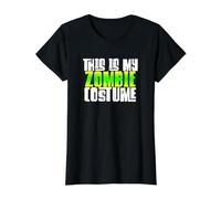 This is My Zombie Costume Halloween Trick Or Treat Value Graphic T-Shirt, Women, Black, S