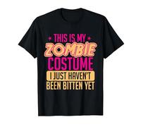 This Is My Zombie Costume I Just Haven't Been Bitten Yet T-Shirt, Men, Black, Large