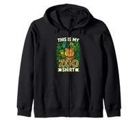 This Is My Zoo Shirt Kids Wildlife Family Adventure Group Zip Hoodie