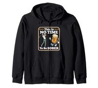 This Is No Time To Be Sober -Funny Golfing Golfer Caddy Golf Zip Hoodie