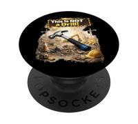 This Is Not a Drill Construction Humor Hard Hat Workers PopSockets Adhesive PopGrip