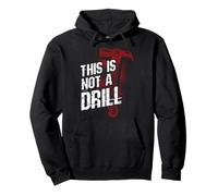 THIS IS NOT A DRILL Hammer Humor Pullover Hoodie