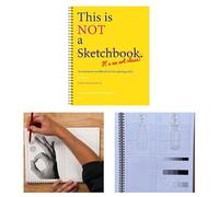 This is Not a Sketchbook It's an Art Class 1/2 Pieces Spiral-Bound Interactive Workbook Easy Step Practices Drawing Book with Lined Blank Pages for Kids Adults Drawing Book Art Supplies Essentials