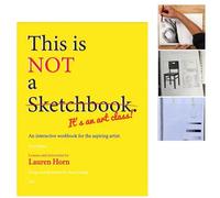 This is Not A Sketchbook It's an Art Class Spiral - Bound Drawing Pad | Interactive Workbook & Coloring Book for Aldult Writing, Painting, Sketching & Doodling