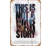 This Is Not a War Story Film Movie Poster Retro Metal Tin Sign Wall Home Wall Art Metal Tin Sign,cave,bar,Club, Metal Tin Sign 8x12 Inches