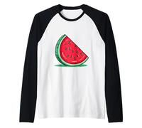 This Is Not A Watermelon Palestine Palestinian Peace Raglan Baseball Tee