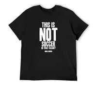 This is Not Soccer is That Clear Mens T Shirt 100% Cotton Rugby Welsh Referee Wales Black XL