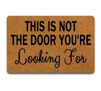 This Is Not The Door You'Re Looking With Rubber Backing Entrance Rug Dust Grabbing Doormat Shoes Scraper Mat Entry For Pets Outdoor Patios 40 X 60Cm